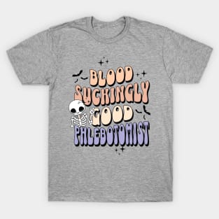 Phlebotomist Halloween Retro Style T-Shirt